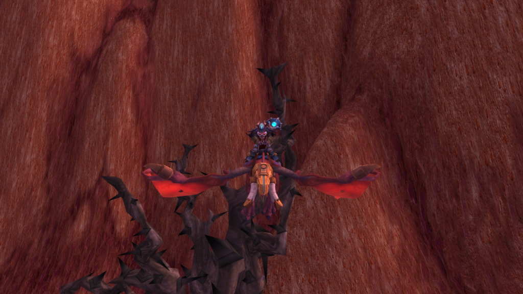 WoW The magician is flying on the troll mount